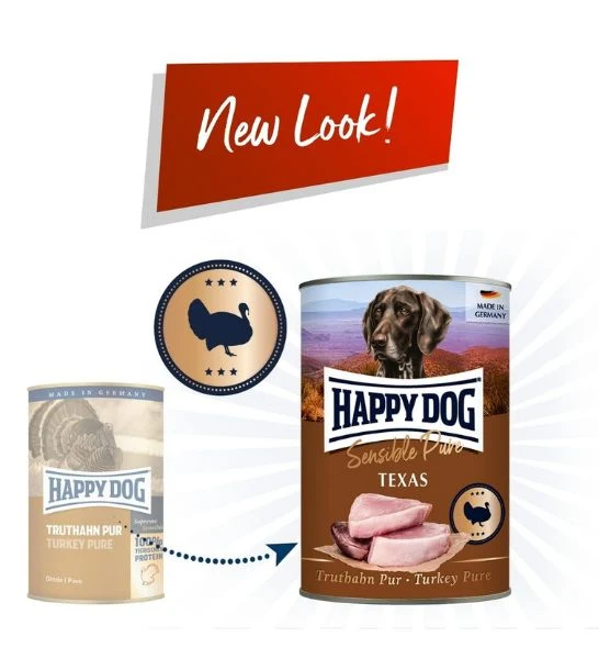 Happy Dog Pure Turkey Wet Dog Food 400G
