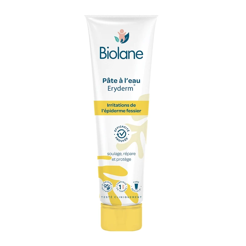 Biolane Pâte à l'Eau Eryderm Irritations de l’Épiderme Fessier - 75ml