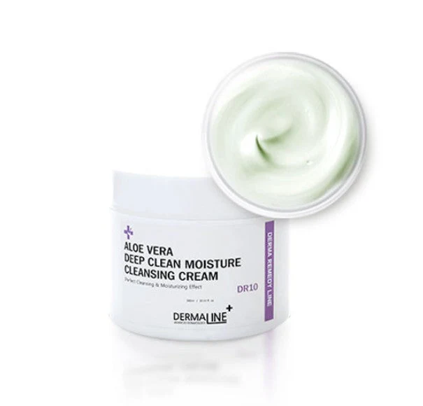DERMALINE Aloe Vera Deep Clean Moisture Cleansing Cream 300ml