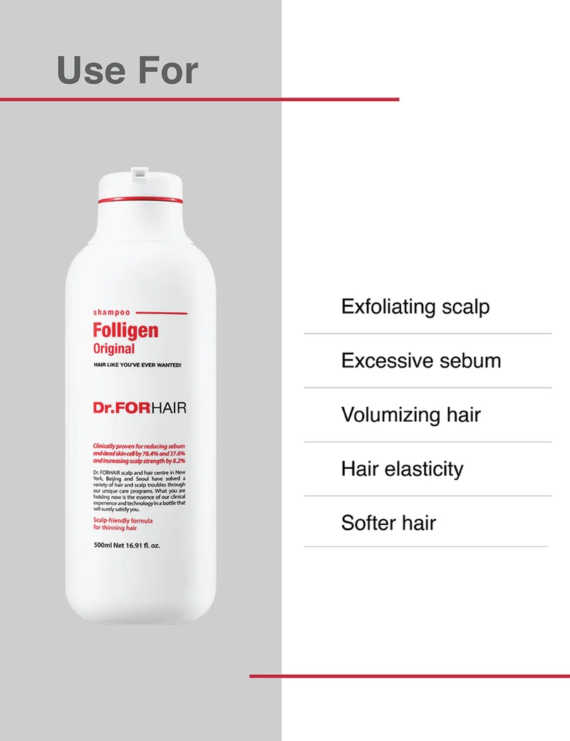 Dr.FORHAIR Folligen Original Hair Loss Shampoo 500ml