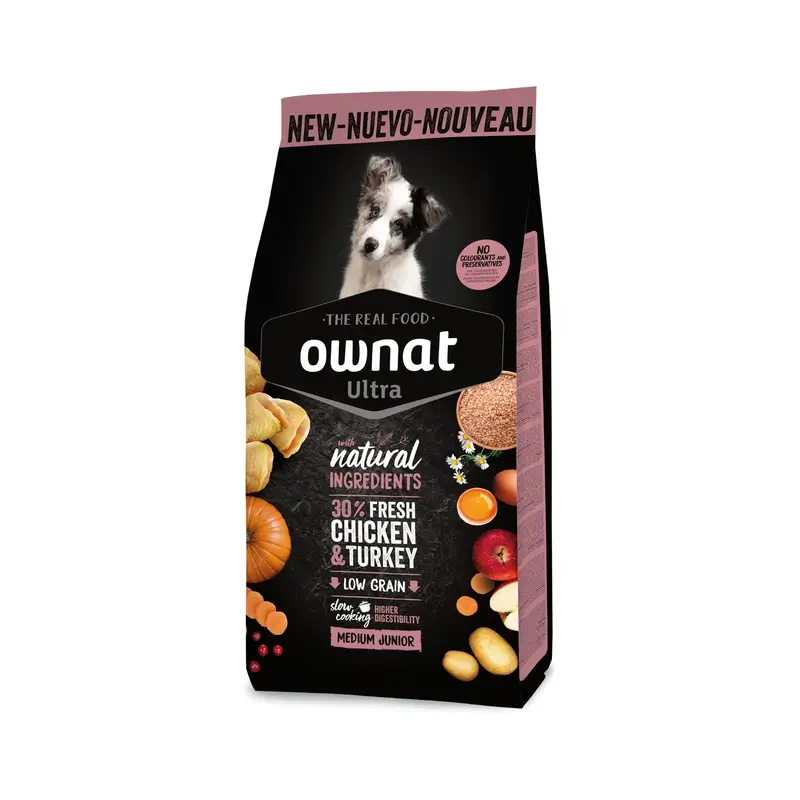 Ownat Ultra Canine Junior Medium 14Kg