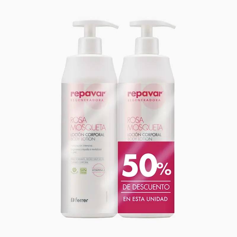 Repavar Regeneradora Loción Corporal 2ªud 50% Prom 2X500Ml