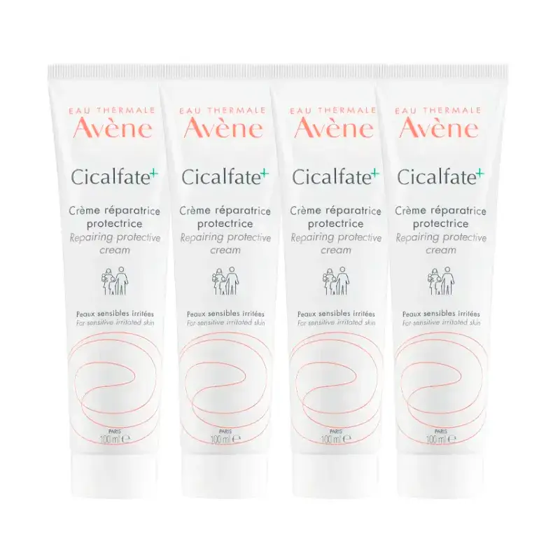 Avène Cicalfate Crema Reparadora, Pack 4 x 100 ml
