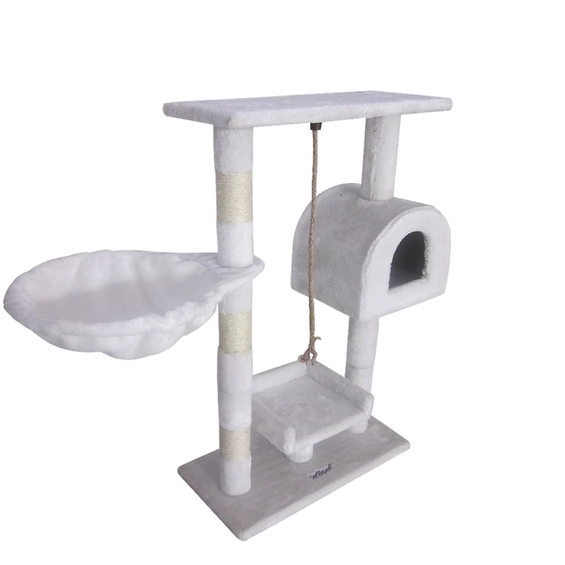 Leopet Kbm001 2grau Cat Tree Scratching Post Kitten Climbing Excercise