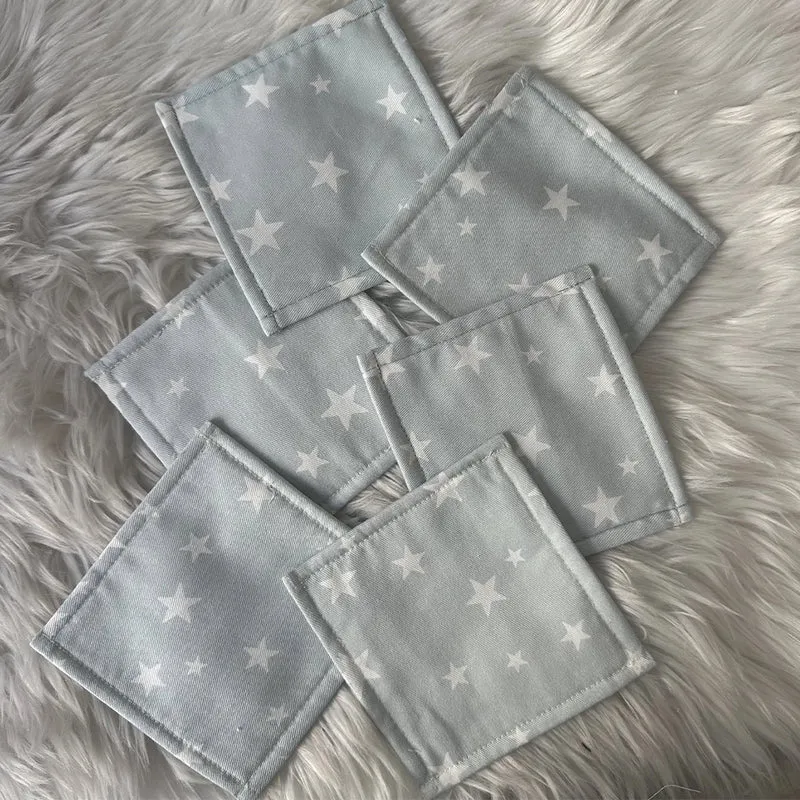 Babymat Lot de 6 Lingettes - Petit Coton - Étoile Bleue