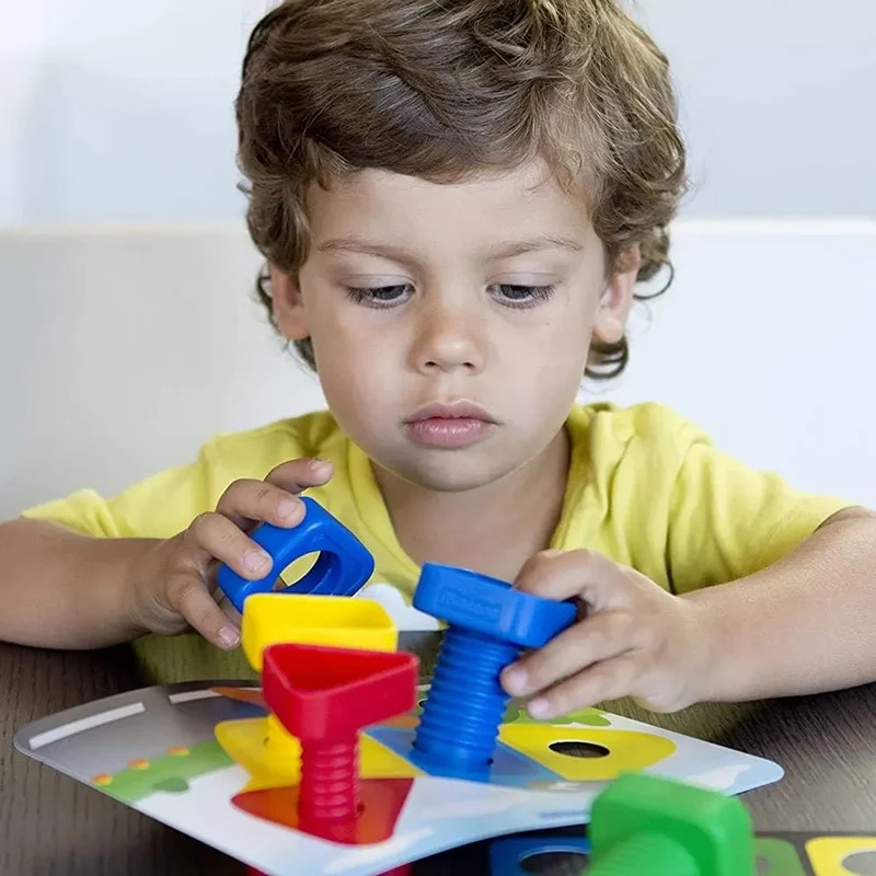 Miniland Jeu d'Apprentissage Écrous et Boulons - 24 Pièces - 2A+