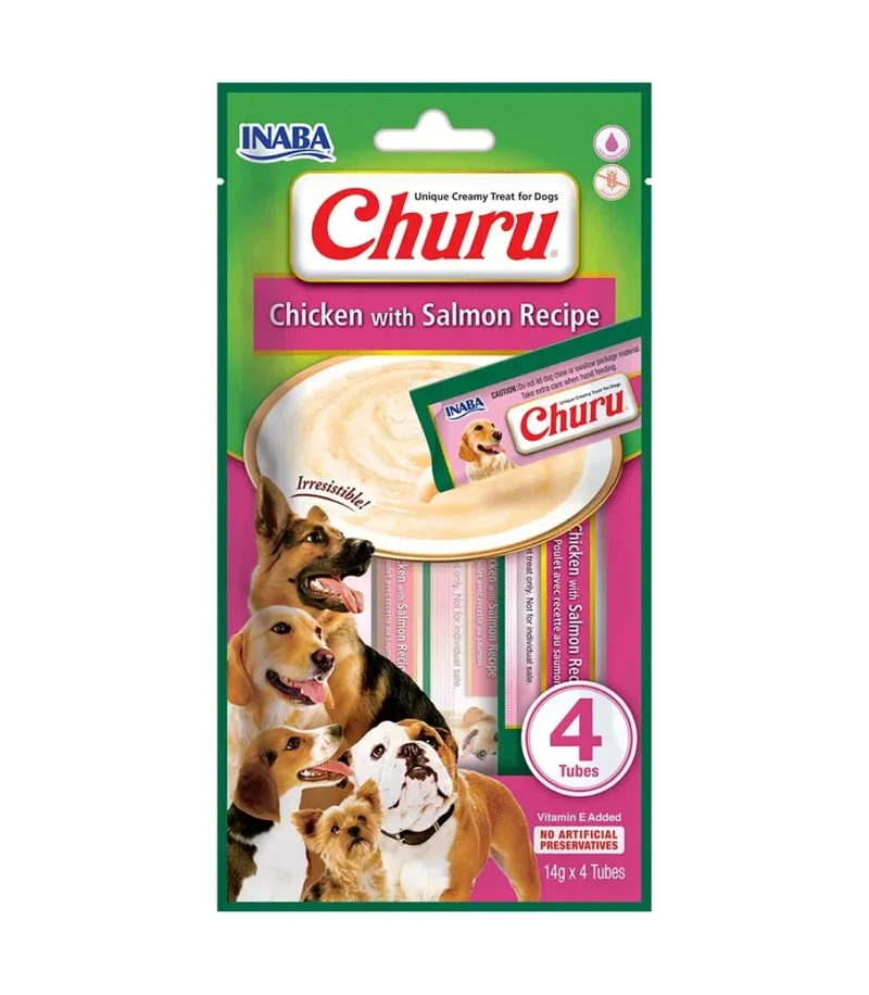 Churu Receta de Pollo con Salmón para Perros