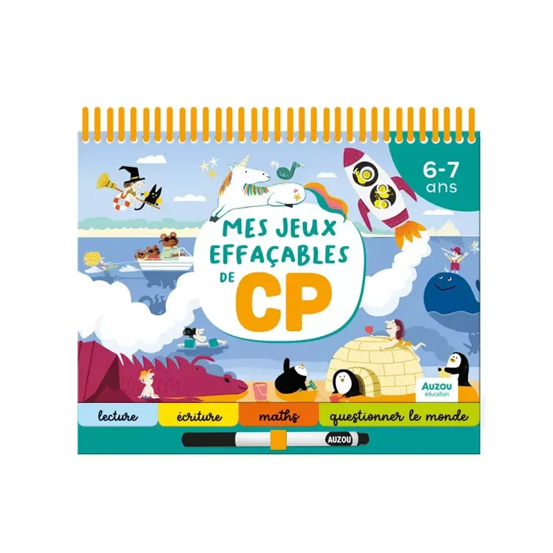 Auzou Éducation Mes Jeux Effaçables de CP