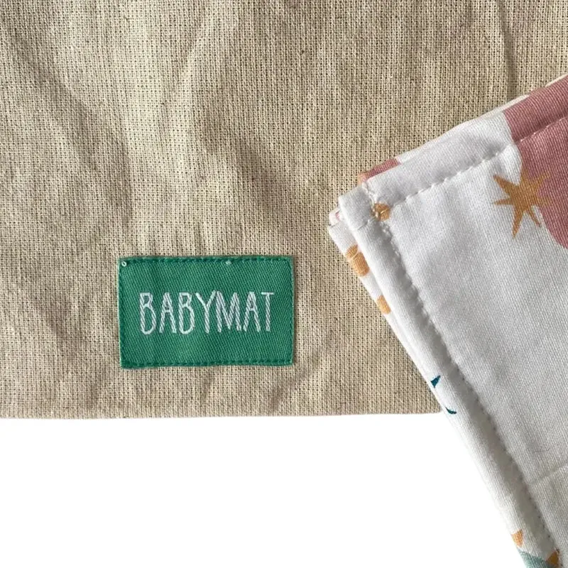 Lot de 6 Lingettes en Tissu Babymat - Happiness Rose