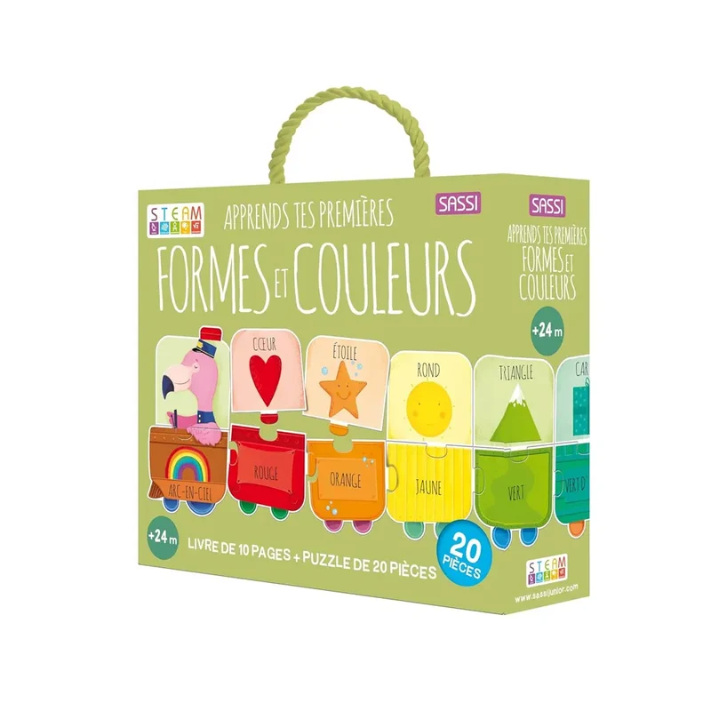 Sassi Steam Puzzle Apprends tes premières formes et couleurs - 2A+