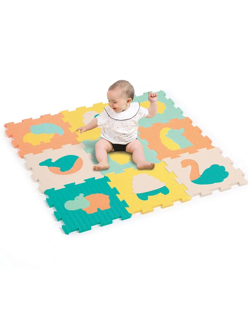 Ludi Tapis Dalles Animaux Pastel