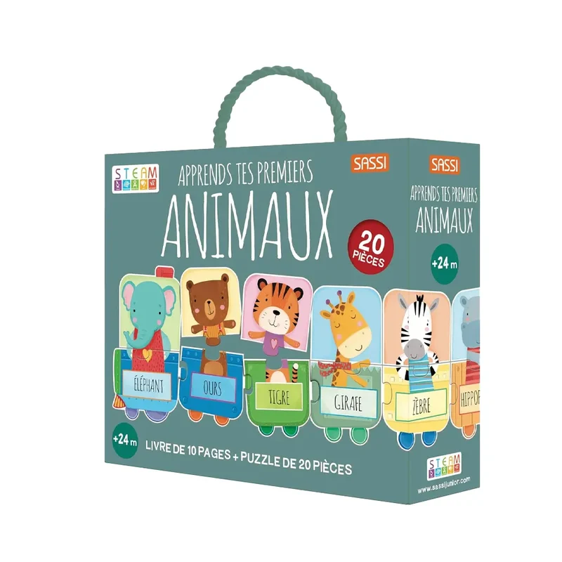 Sassi Steam Puzzle Apprends tes premiers animaux - 2A+