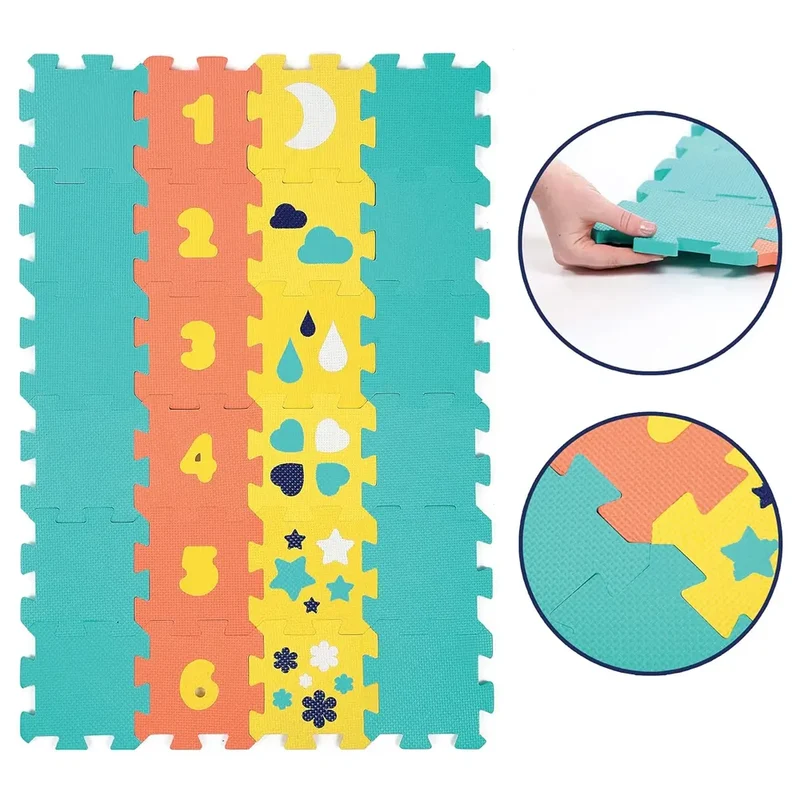 Ludi Coffret d'Activité Tapis Quilles & Formes - 10M+