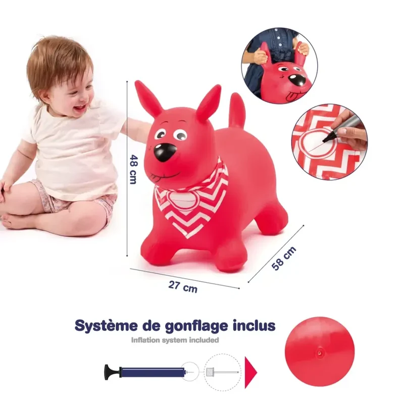 Ludi Mon Chien Sauteur Rouge - 10m+