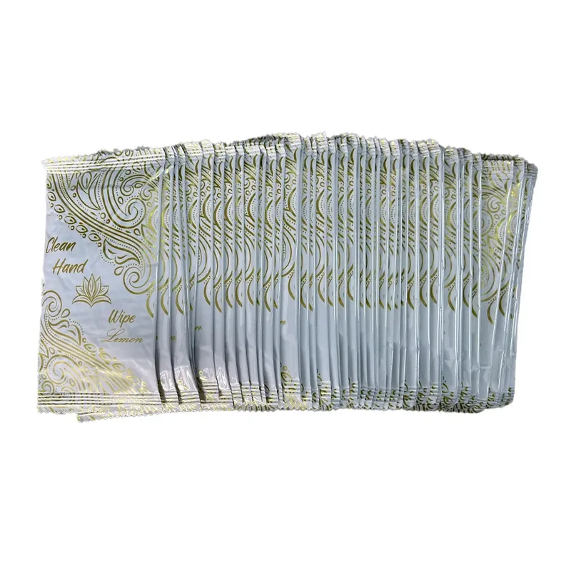 Pack de 50 Lingettes Individuelles Pour les Mains - Parfum Citron