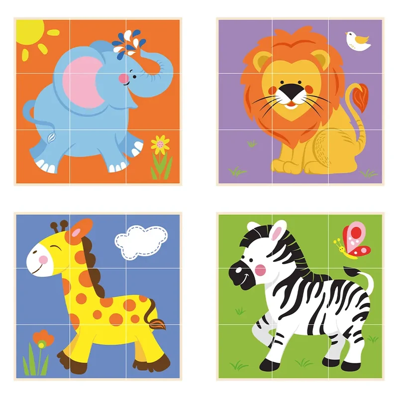 Viga Toys Puzzle Cube Empilable Jungle - 2A+