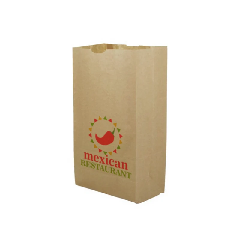 Bolsa Americana Kraft S (22+14x37cm) - (personalizada a 1 tinta - 2 caras)- 1500 unidades