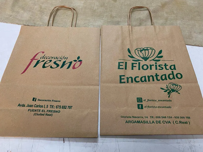 Bolsa Kraft Asa Plana XL (32x12x40cm) (personalizada a 1 tinta- a 2 caras)- 1500 unidades