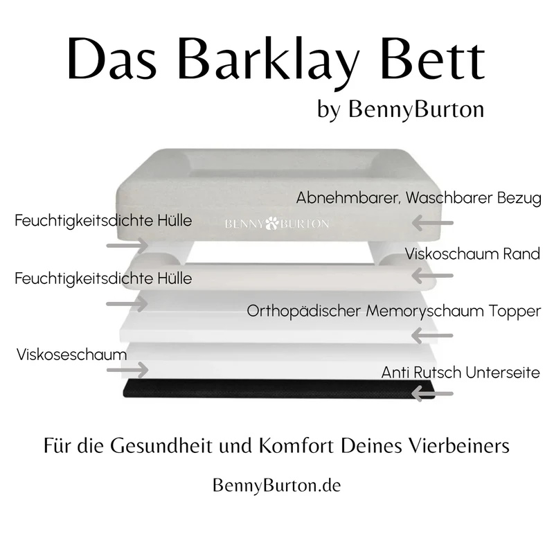 Hundebett Barklay Grande L con Bouclébezug