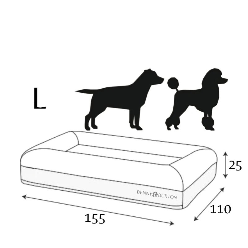 Hundebett Barklay Grande L con Bouclébezug