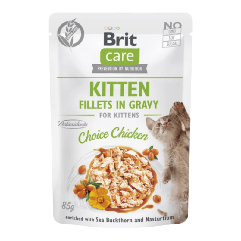 Brit Care Filetes de Pollo en Salsa para Gatitos