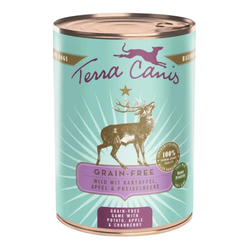 Terra Canis Venado Patata Manzana y Arándanos 400g — Comida Húmeda Grain Free