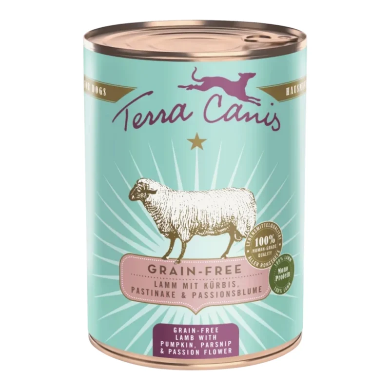 Terra Canis Cordero Calabaza Chirivía y Flor de la Pasión 400g — Comida Húmeda Grain Free