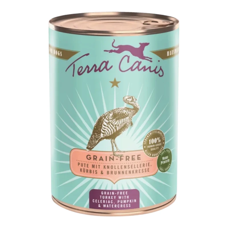 Terra Canis Pavo Apionabo Calabaza y Berro 400g — Comida Húmeda Grain Free Perro