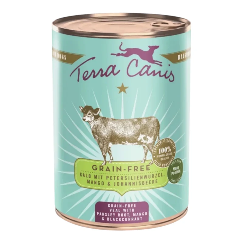 Terra Canis Ternera Raíz de Perejil Mango y Grosella 400g — Comida Húmeda Grain Free