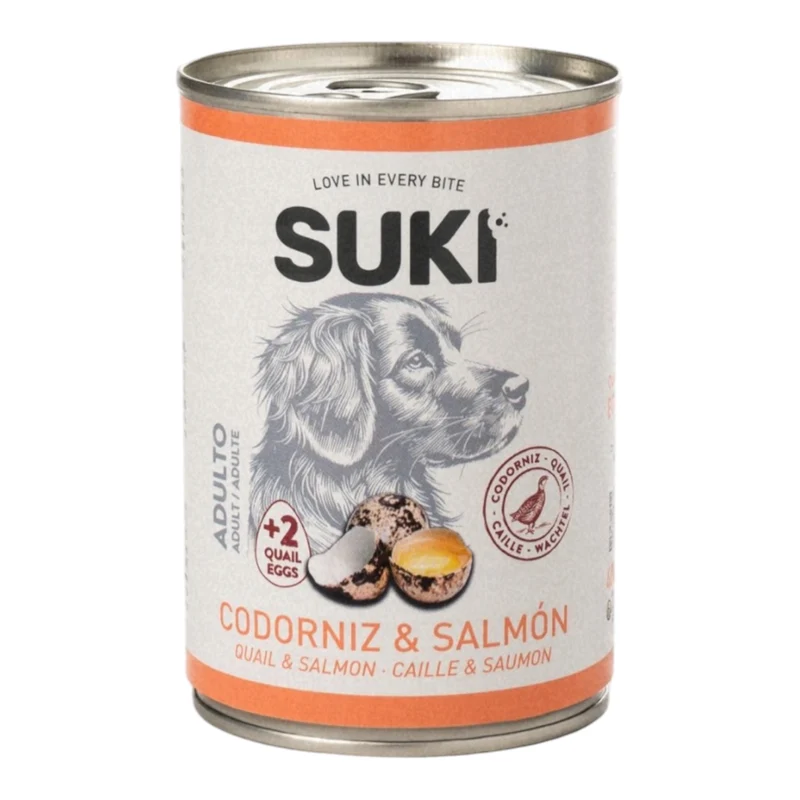 Suki Codorniz y Salmón 400g — Comida Húmeda Completa Perro Adulto