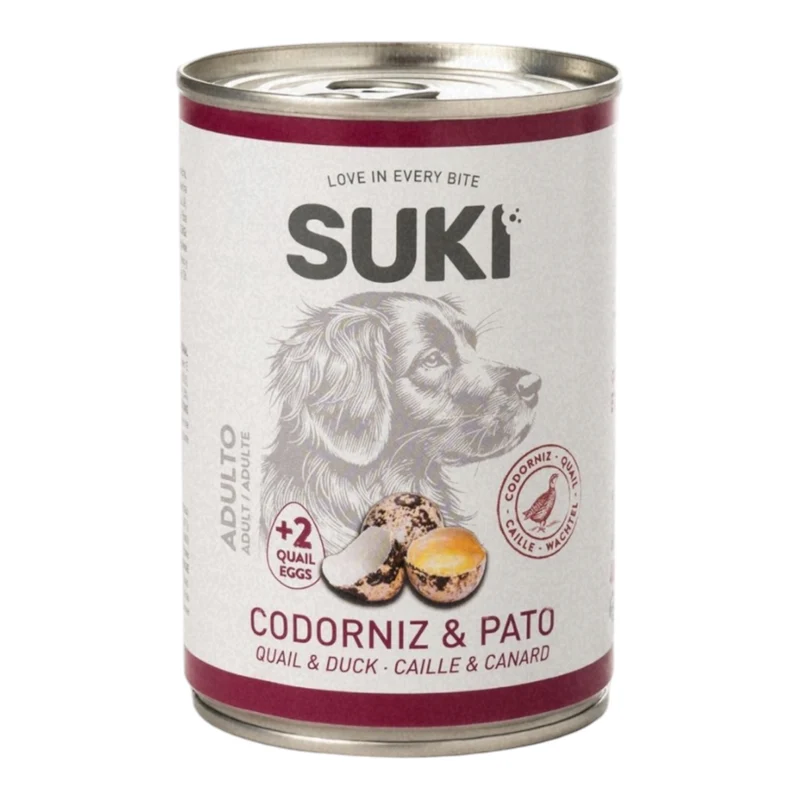 Suki Codorniz y Pato 400g — Comida Húmeda Completa Perro Adulto