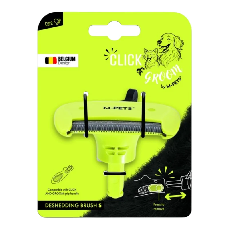 Cabezal Deslanador S Click & Groom M-Pets – Recambio Deshedding para Mango Intercambiable