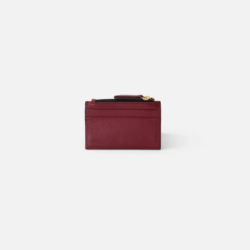 Tarjetero Zip Burgundy