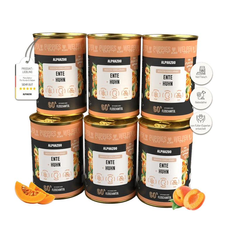 Ente + Huhn Nassfutter para Welpen