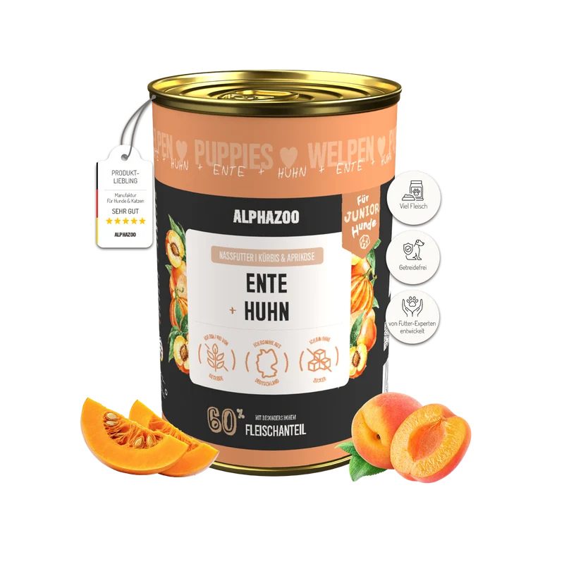 Ente + Huhn Nassfutter para Welpen