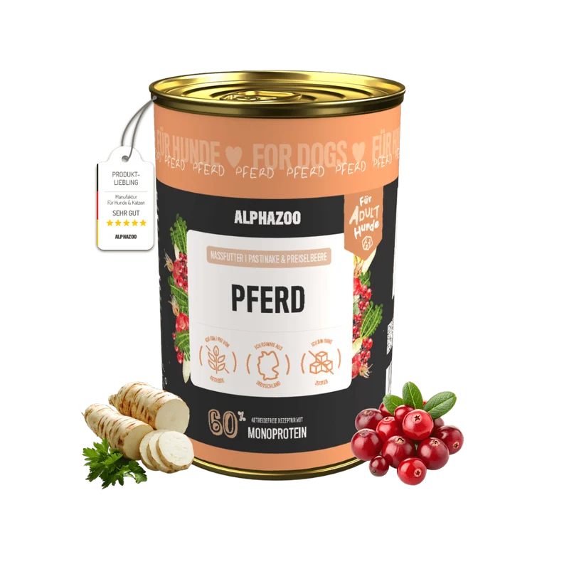 Monoprotein Pferd Nassfutter para perros