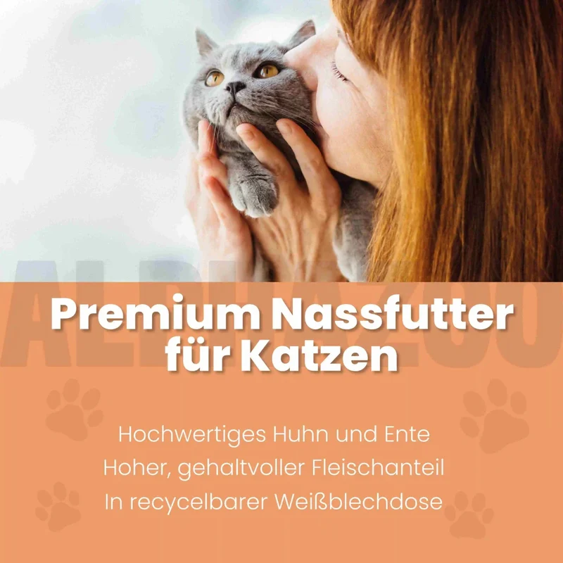 Ente + Huhn Nassfutter para Katze