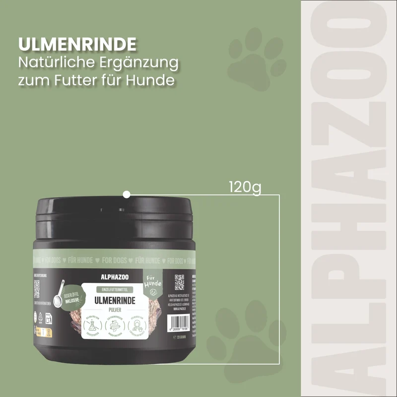 Ulmenrinde Polvo para Perros