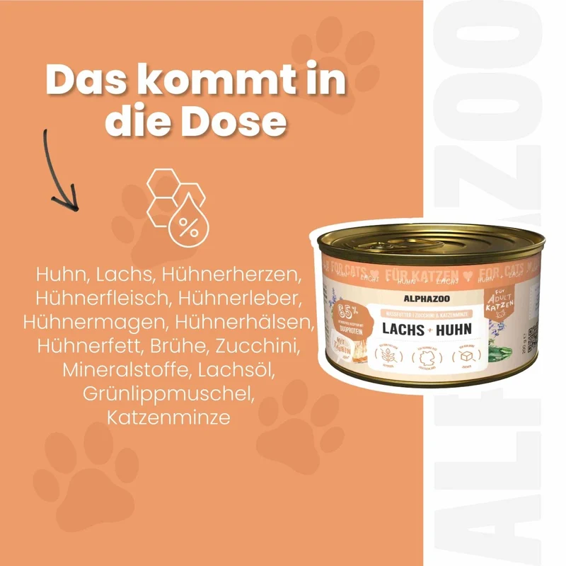 Lachs + Huhn Nassfutter para Katze