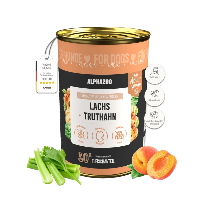 Lachs + Truthahn Nassfutter para perros adultos