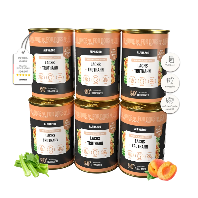Lachs + Truthahn Nassfutter para perros adultos