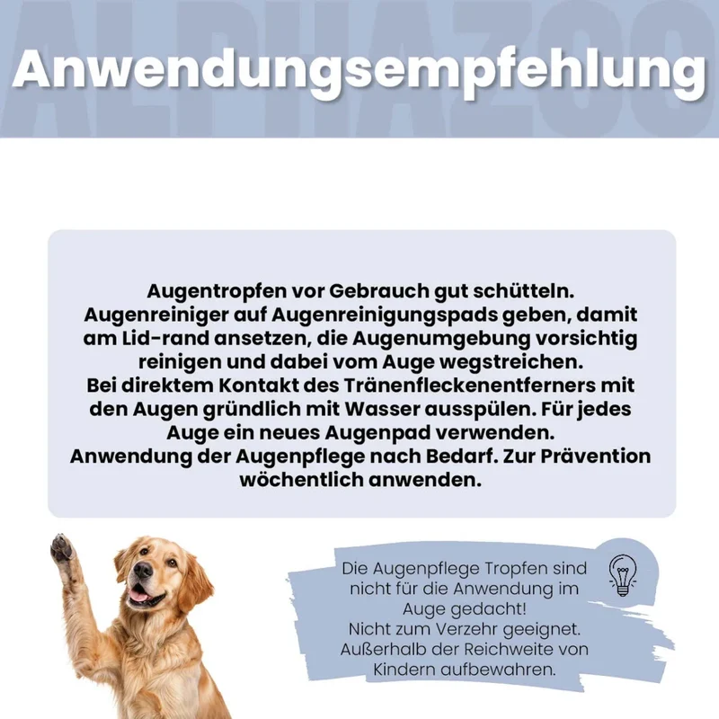 Durchblick Augenpflege para perros