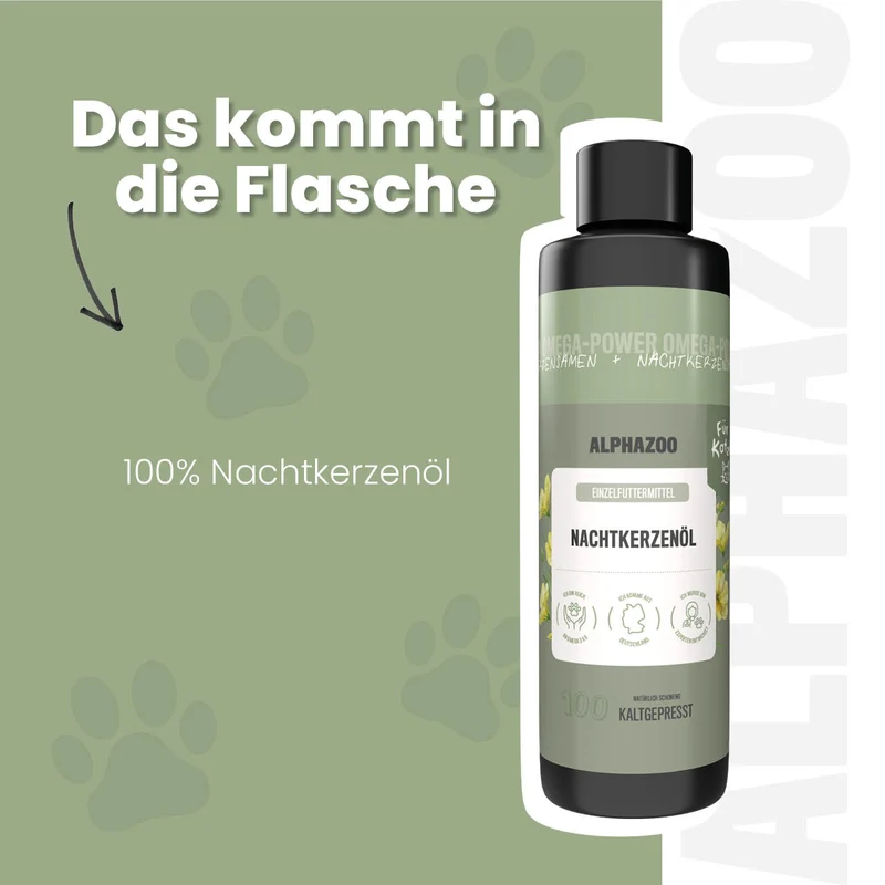 Aceite de vela nocturna para gatos