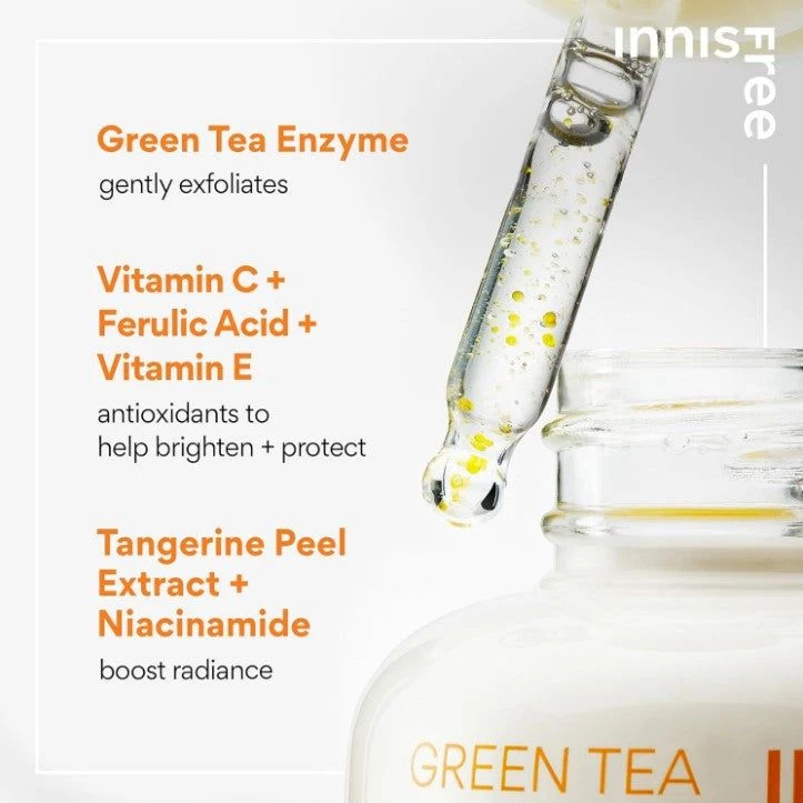 innisfree Green Tea Enzyme Vitamin C Brightening Serum 30ml