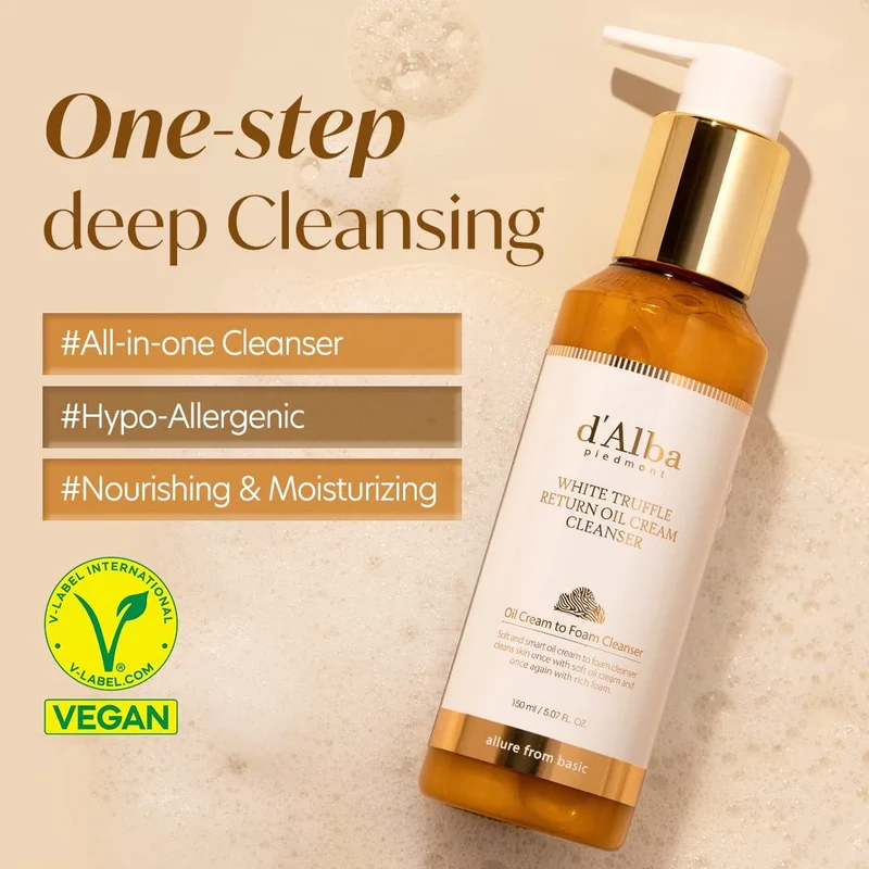 d'Alba White Truffle Return Oil Cream Cleanser 150g