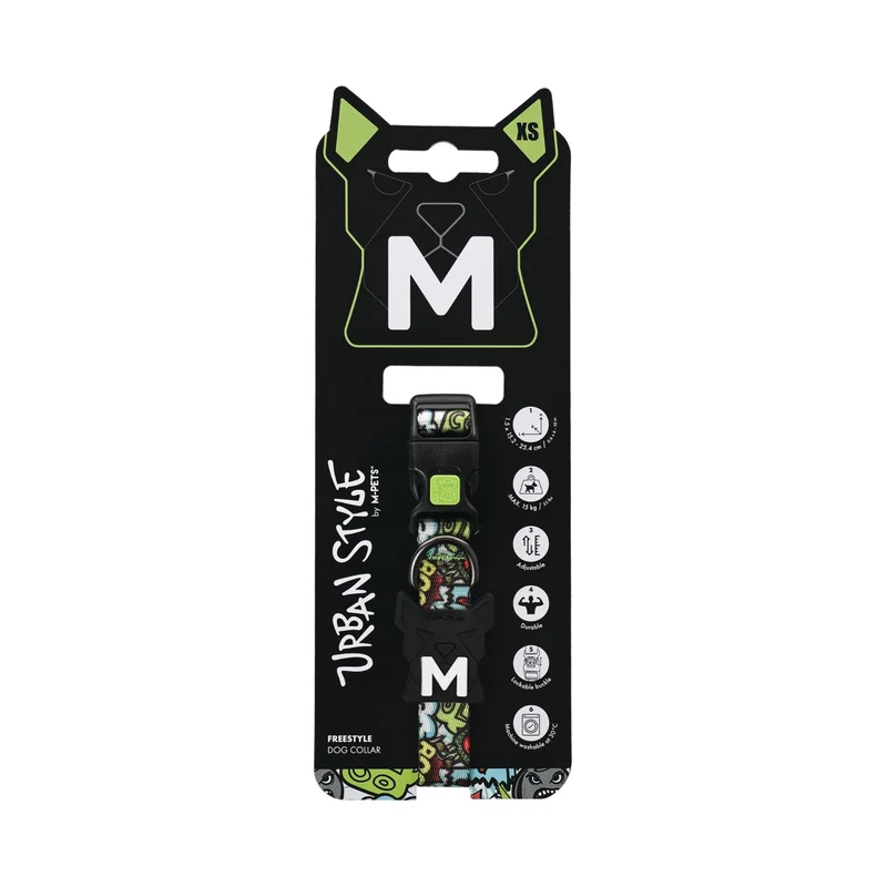 URBAN STYLE FREESTYLE Multicolour Dog collar