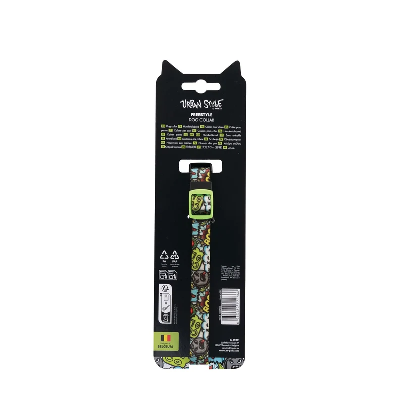 URBAN STYLE FREESTYLE Multicolour Dog collar