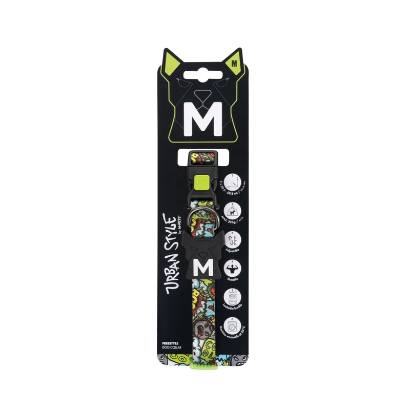 URBAN STYLE FREESTYLE Multicolour Dog collar