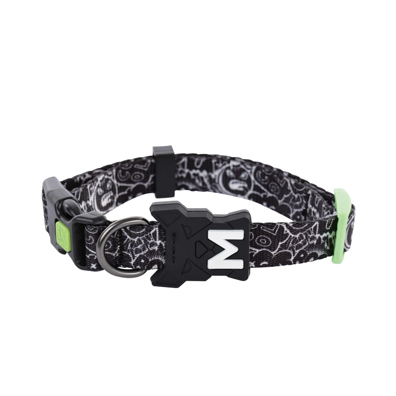 URBAN STYLE FREESTYLE Black & White Dog collar