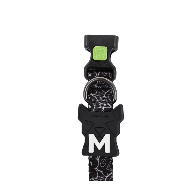 URBAN STYLE FREESTYLE Black & White Dog collar